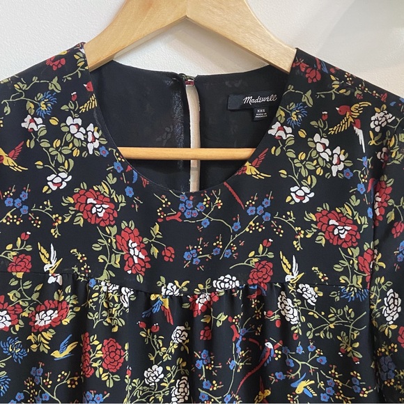 Madewell Floral Blouse XXS - Picture 5 of 6